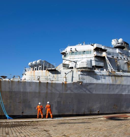 Recycling more than 90% of French Navy ships Bordeaux Challenges Carry out on behalf of the French Navy an environmentally virtuous cycle of work, enabling more than 90% of the materials from the