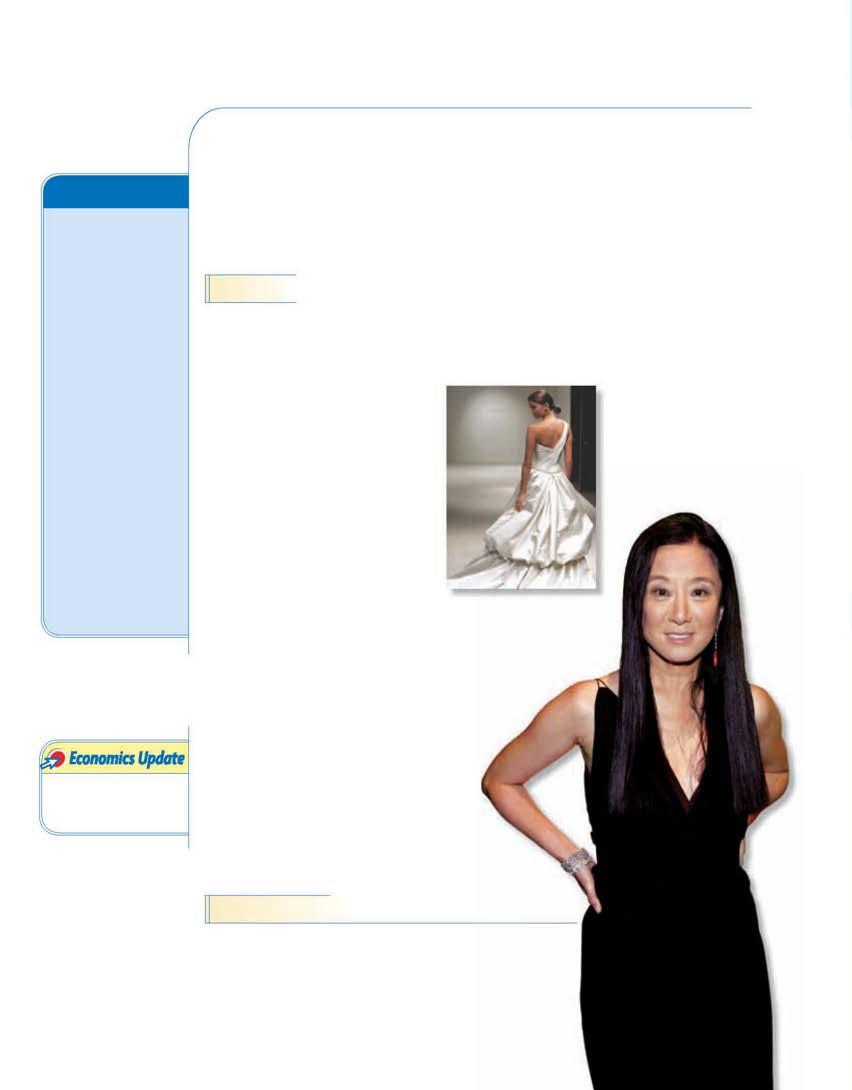 ECONOMICS PACESETTER Vera Wang: Designer in Demand FAST FACTS Vera Wang Title: Chairman and CEO of Vera Wang Ltd.