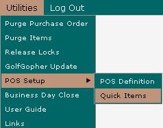 -Assigning Quick Items Using the button layout on the left side of the screen choose which button you would like to assign by clicking on it.