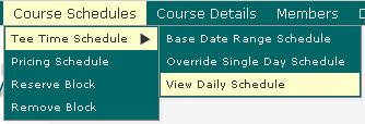 Deleting an Override Single Day Schedule Select the override schedule that you would like to delete from the drop down menu.