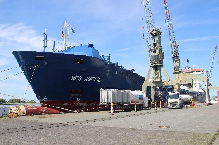 Truck-to-ship LNG supply for the worlds first container vessel