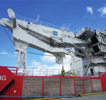 in combination with TTS deep sea winch cranes Range up to SWL 400mt Knuckle,