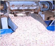 Fig-2 Waste plastics cut to required size The aggregate thus obtained were a mixture of angular and round shape similar to that of crushed concrete aggregates.