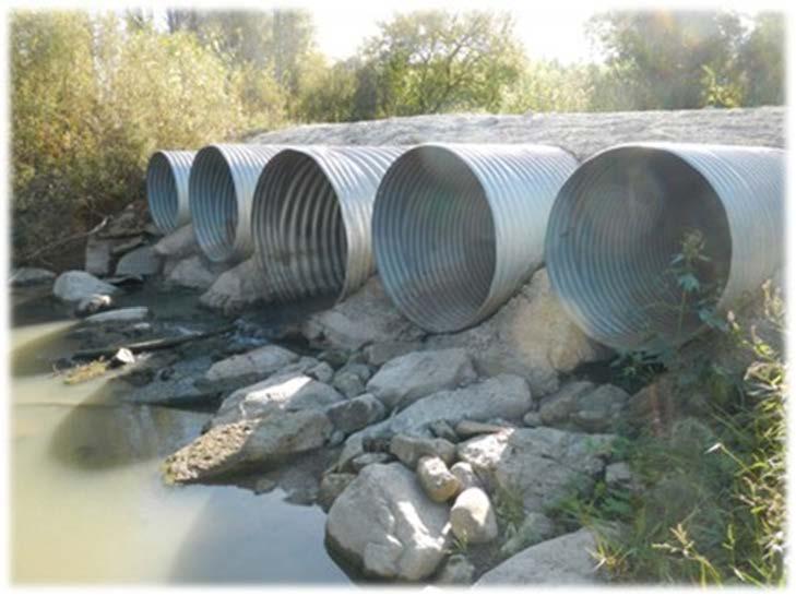 A replaced culvert should also be embedded into the substrate at both the upstream end, to prevent erosion and