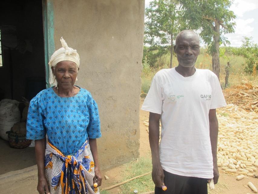 Case study and photographs Philomena, 96 Welcome to our place. I am a member of Muimi Farmers Group. There are 31 women and five men in the group. I moved here in the 1950s when I got married.