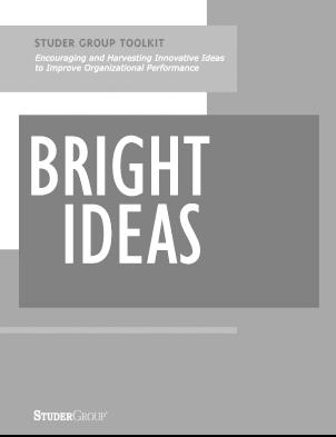 - 2009 Toolkit Free toolkit on Bright Ideas Visit our website So what stops an organization s flywheel that self-perpetuating