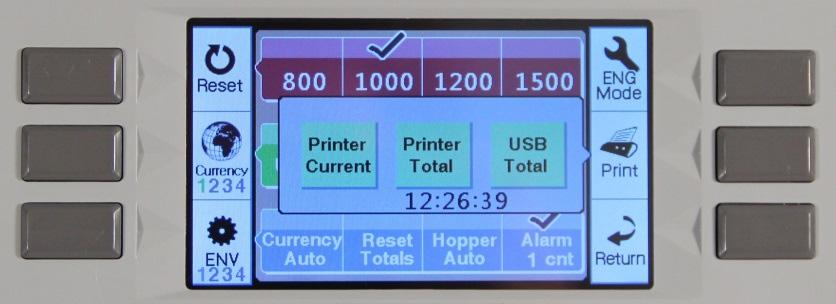 To print the subtotal list, press PRINTER TOTAL. USB TOTAL is not used. START/ STOP Starts, restarts or stops the counting process. ADD Press the ADD button to select the ADD mode.