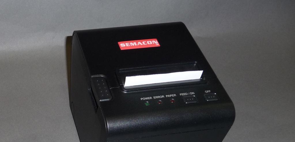 THERMAL PRINTER (Optional) The following picture shows the optional Semacon model