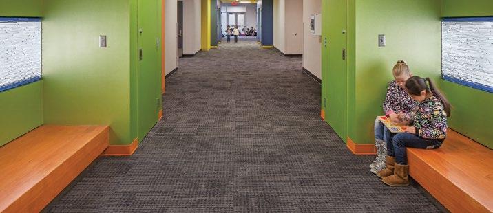 Milliken modular carpets help provide your school with a facility that enhances learning, improves student achievement, and creates a place of community pride.