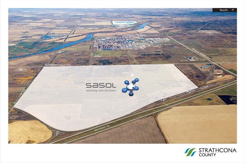 Sasol Canada Optioned the site from Total.