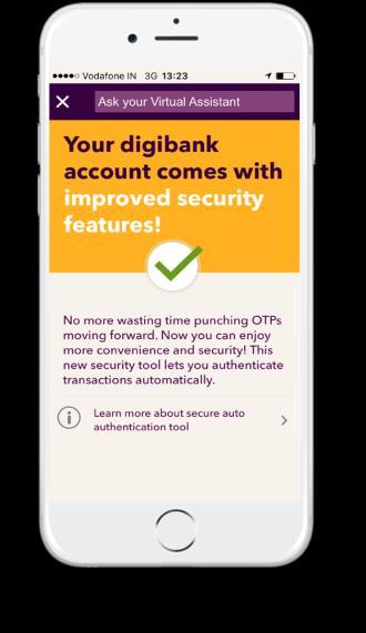 Servicing through AI-enabled digibot In-built dynamic authentication Replacing expensive hard token