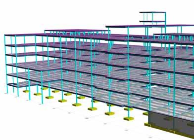 1 BIM Standards and Data Exchange Rebar model used to coordinate all embedded metals to ensure constructability.