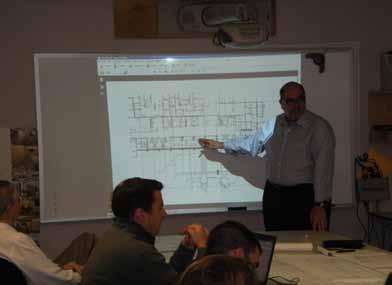 Use of Smart Board in Owner s Meeting BIM was used from pre-design concept through facilities occupancy and management Wireless