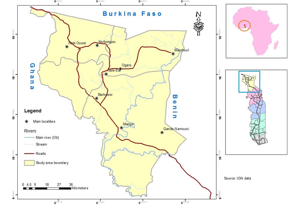 Study site: The Savanna region of Togo Why the