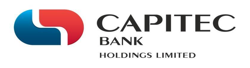 Capitec Bank Holdings Limited (Capitec or the group) is a bank controlling company and is listed on the Johannesburg Stock Exchange (JSE) equity market.