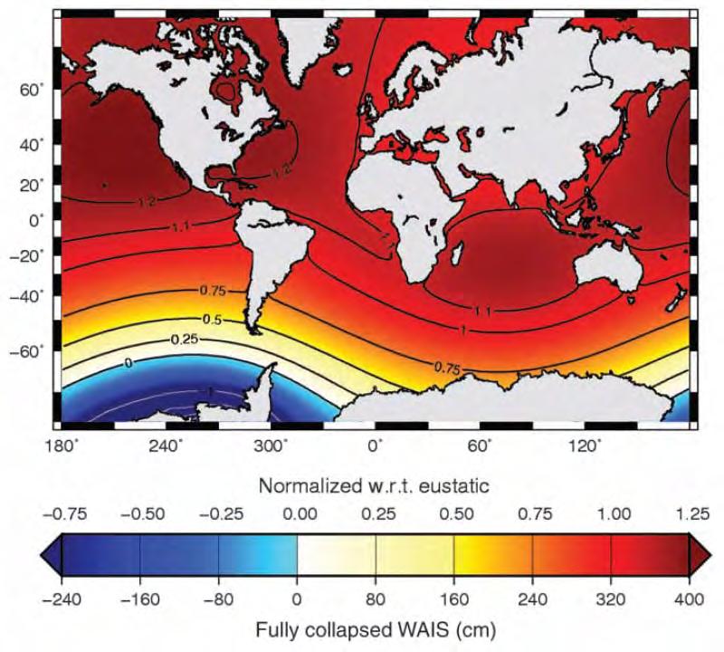 Issue: Global variability in SLR Loss of the West Antarctic Ice Sheet can cause up to 25%
