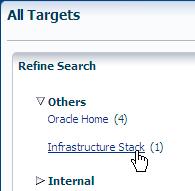 Verify and Validate the Plug-in In Oracle Enterprise Manager Cloud Control, you can launch the Oracle Enterprise Manager Ops Center home page from the Infrastructure Stack target home page.