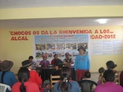 REPORT PRESENTED TO THE HUAIROU COMMISSION OBJECTIVES TAKING IN ACCOUNT IN THE EVENT MADE IN THE CHOCOS DISTRICT IN THE FRAME OF THE RURAL WOMEN INTERNATIONAL DAY AND DISASTER RISK REDUCTION