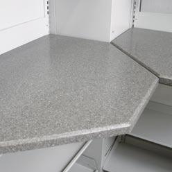 Work Surfaces Available in four different shapes and a multitude of sizes in a wide range of