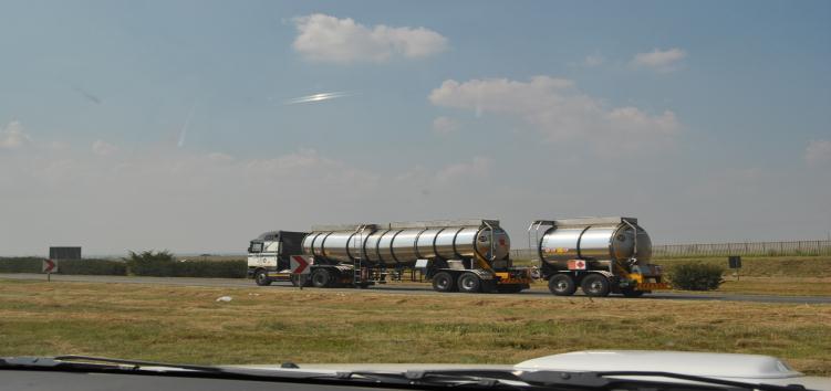 between Gauteng and Port of Durban Vehicle type 5, 6 and 7 axle