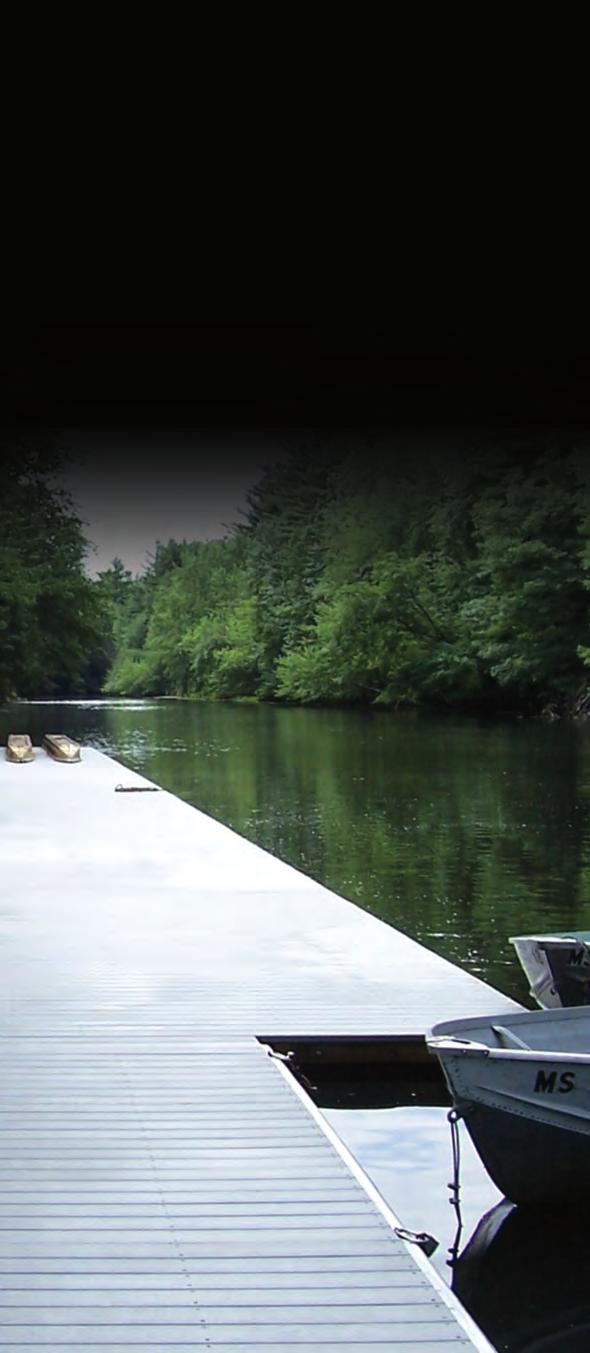 DuraLife Dock & Boardwalk planks feature capped composite technology protection.