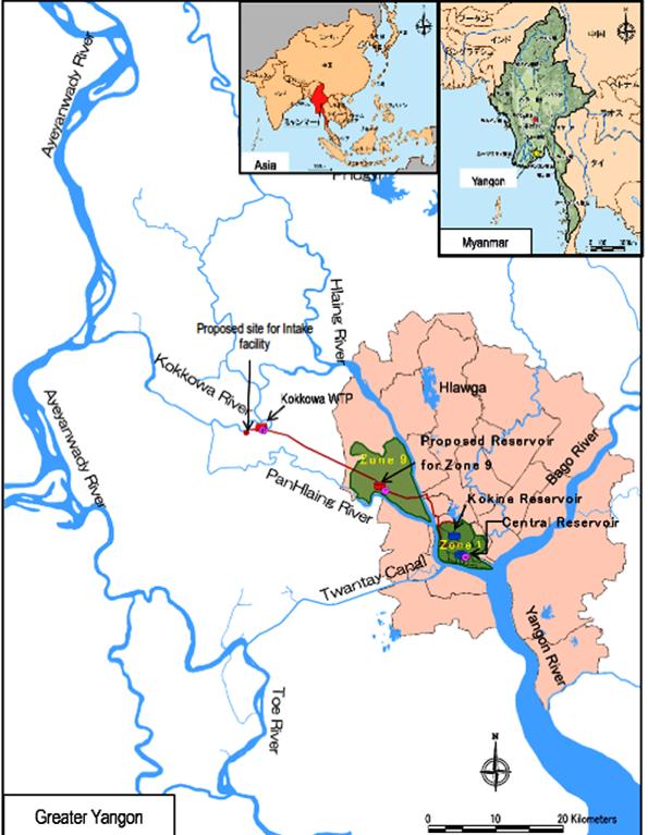 Ongoing Water Supply Improvement Project (Kokkowa) Kokkowa WTP Location No.