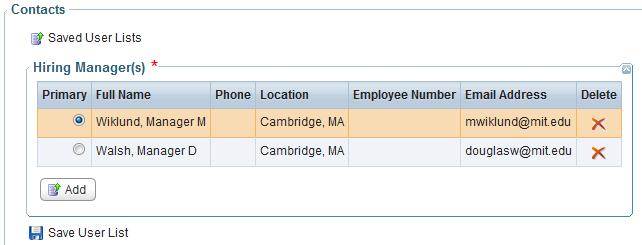 Email ATS-help@mit.edu for assistance. 19. Click OK to accept the selected manager(s). 20.