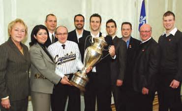 CITIZENS The welcoming of athletes On 1 December 2010, the President of the National Assembly welcomed the Capitales de Québec baseball team, champion of the Can-Am League in 2010.
