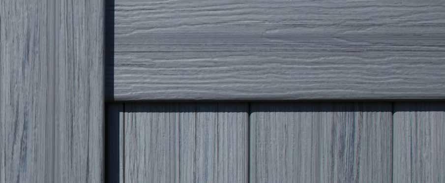 Routed rails and posts Bufftech vinyl fence systems feature precision-routed rails