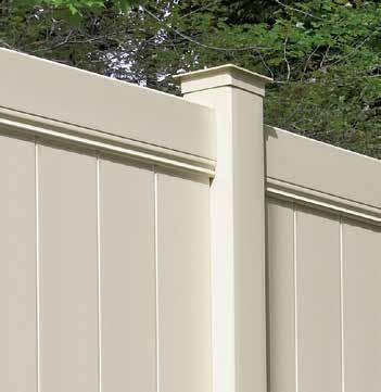 Bufftech s routed fence posts provide a secure connection that allows for thermal