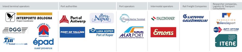 and/or sea terminals, - 3 transport operators, - 3 transport institutes, Coverage of 9