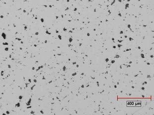 These exhibit a fine pearlitic structure with graphite particles showing some ferrite at