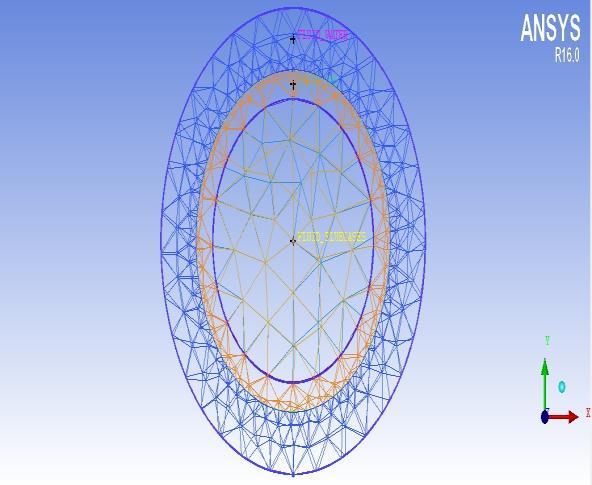 b) Fig. 3. Mesh of Plain tube with wireframe display. b) Fig. 5. Mesh of Helically ribbed tube with wireframe display. Fig. 4.