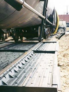 of the track Meets and exceeds local, state, and federal regulations Materials of Construction High strength, corrosion resistant fiberglass Painted Steel Galvanized Steel Installation A fast, clean