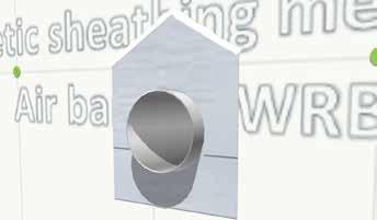 Install horseshoe-shaped self-adhered membrane below the