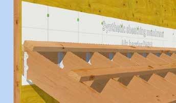 Install a starter strip of sheathing membrane to