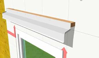 Install self-adhesive membrane over the prefinished metal