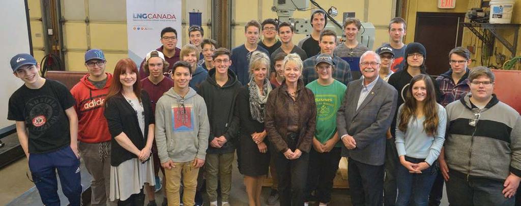 Investing in a future skilled workforce LNG Canada provides Mount Elizabeth Secondary School with new trades equipment LNG Canada understands the importance of contributing to the development of a