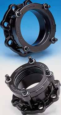 MAXIDAPTOR Flange adaptors designed to join pipes of various materials and outside diameters to flanges of the same or different nominal bores.