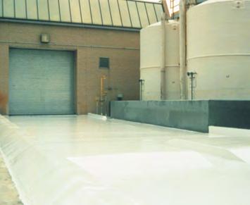 Chemical Resistant Containment Systems CHEMICAL PROCESSING Unsurpassed concrete protection and chemical containment in the electronics, chemical processing, waste treatment and related industries.
