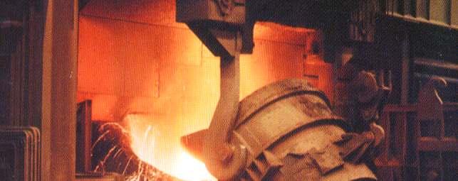 1. Metals Charging a basic oxygen furnace in