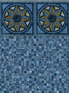 Blue  Mosaic Floor