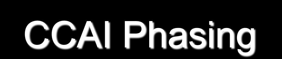 CCAI Phasing 2011-2015 2016-2020 2021-2025 Phase I Phase II Phase III