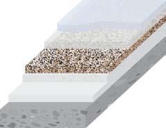 Poly-Shell Sparse Flake System Designed for interior/exterior light industrial or residential use.