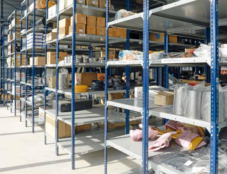 The most versatile and easy to assemble manual storage and picking system for light loads The slotted angle shelves by Mecalux are manufactured with high-quality materials and processes to ensure