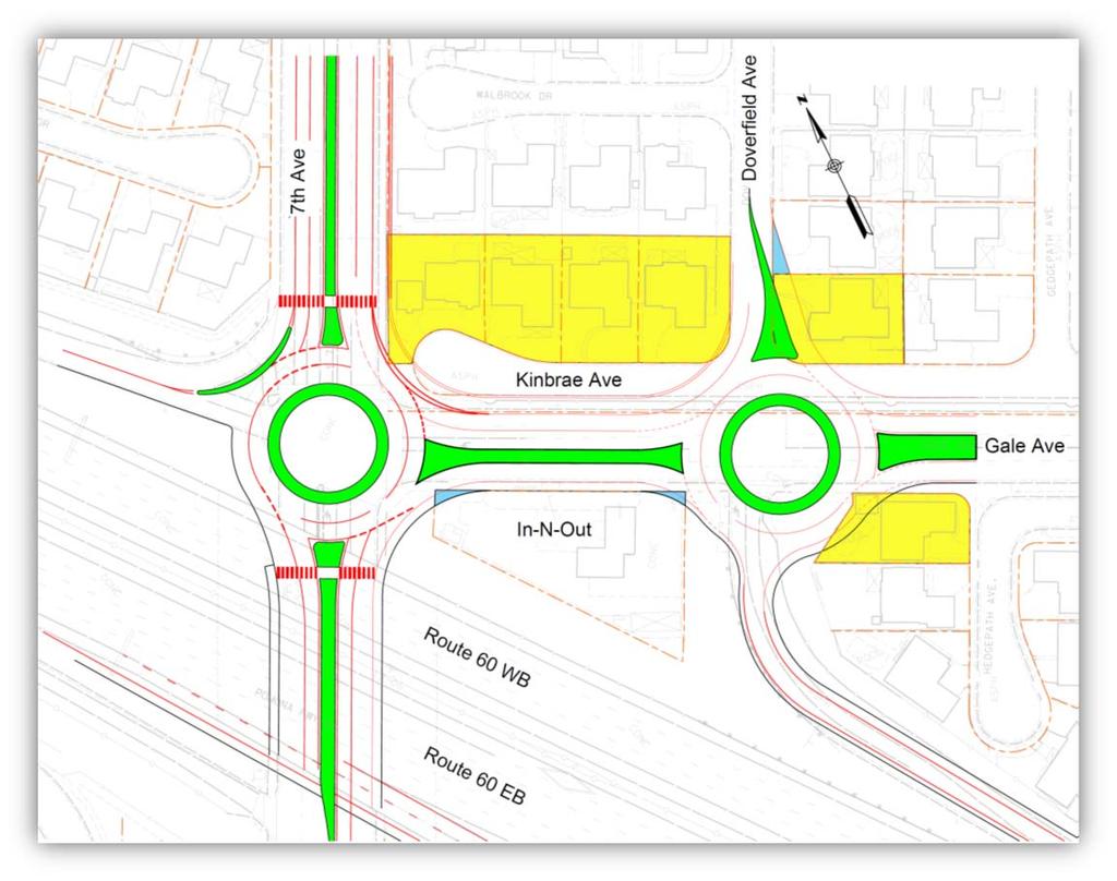 6.2 Intersection Options Other viable options are considered for the signalized at-grade intersections with the local roads.