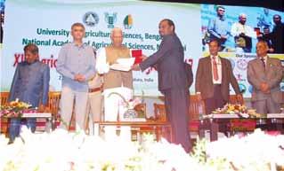 ICAR-IASRI Annual Report 2016-17 Received Fellow-Award-2016 given by Society for Applied Biotechnology, Tamil Nadu. Dr. R.K.