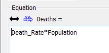 Building a simple model cont d Step 17 set the Deaths flow to equal the death rate multiplied by the population.