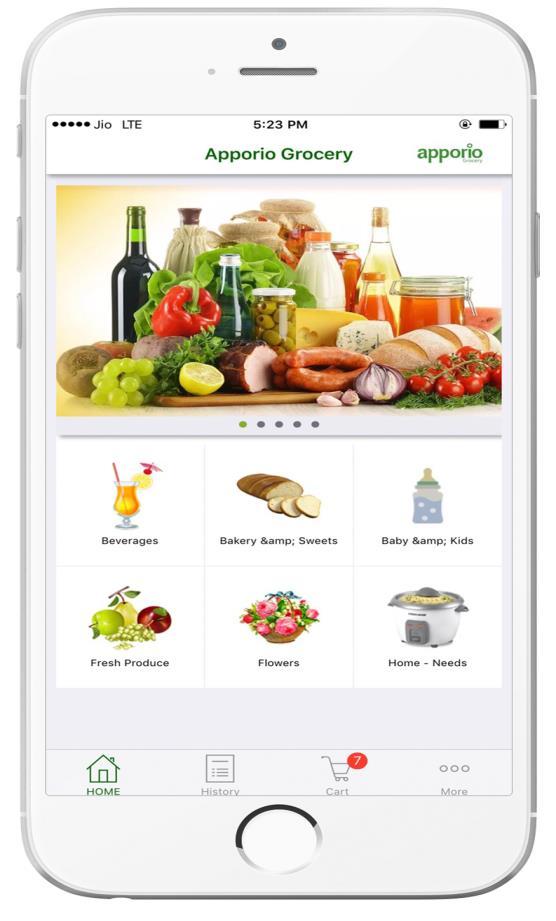 APPORIO GROCERY FEATURE LIST: 'Apporio Grocery complete Solution consists of a User App, and Admin Dashboard.