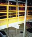 Influent/Effluent Channels Grating walkway systems, access ladders and cages, safety handrails,
